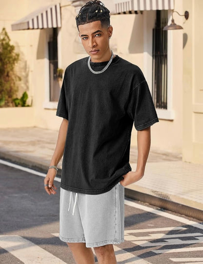 Acid washed shorts